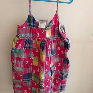 Disney Parks pink plaid dress